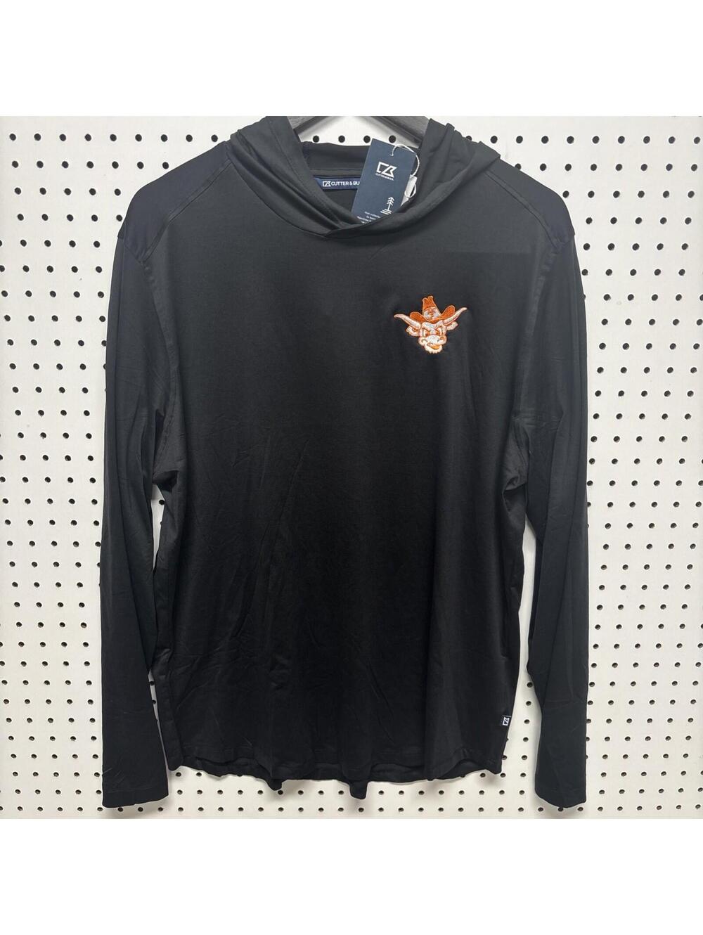 Men’s Cutter & Buck University Of Texas Coastline Epic Comfort Hooded Shirt